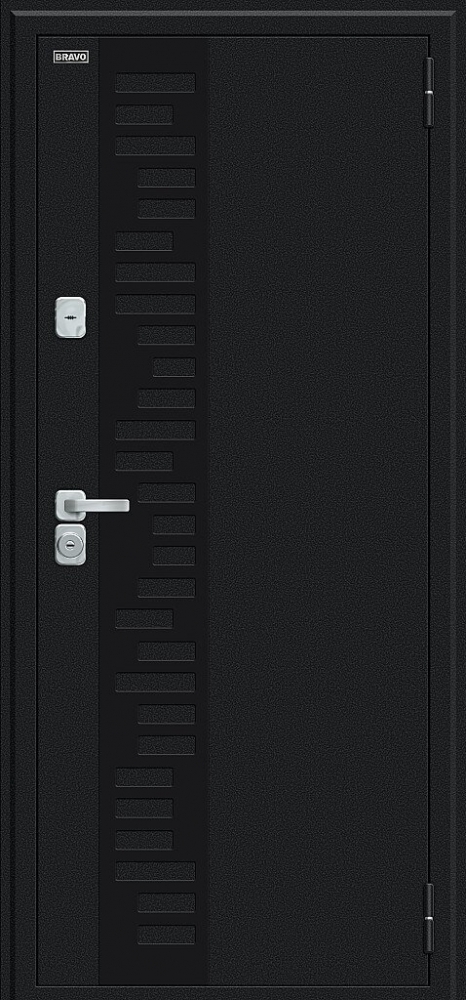 Дверь Thermo Флэш Декор-2 Букле черное/Wenge Veralinga BR5310