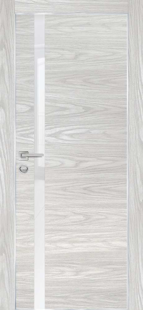 Межкомнатная дверь PX-8  AL кромка с 4-х ст. Дуб скай бежевый