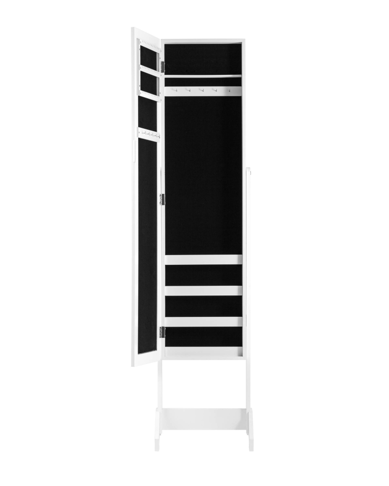 Товар Зеркало-шкаф напольное Godrick для украшений белое SG1474