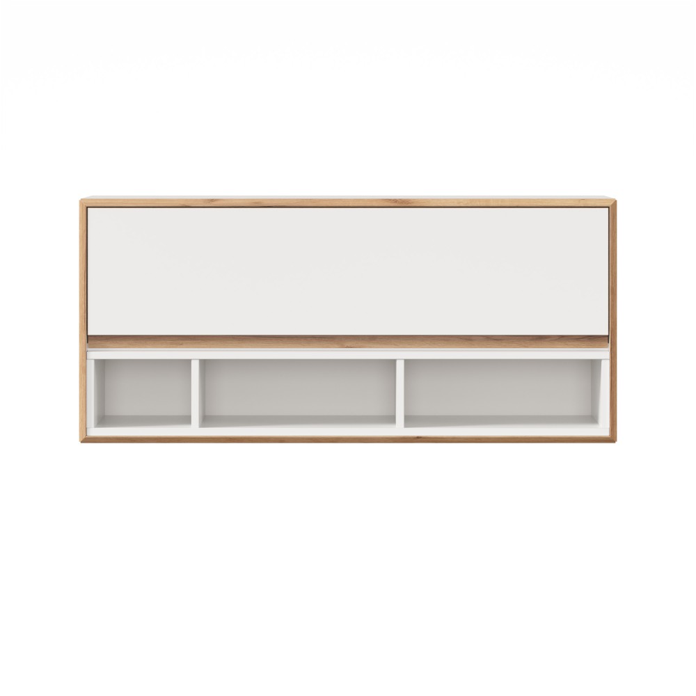 Товар Лайн Шкаф навесной горизонтальный (Белый) LD191126