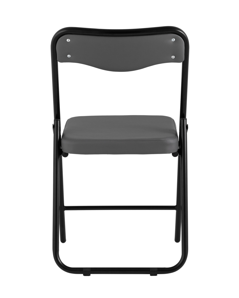 Товар Складной стул Джонни экокожа серый каркас черный матовый SG4435