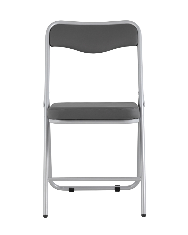 Товар Складной стул Джонни экокожа серый каркас металлик SG4434