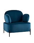 Кресло Кэнди с подлокотниками велюр синий SG11053