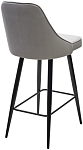 Полубарный стул NEPAL-PB СВЕТЛО- СЕРЫЙ BM-4, велюр/ черный каркас (H=68cm) М-City MC63949 фото