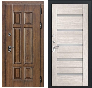 Товар Дверь Квадро СБ-1 (ст. белое, 16мм, капучино) LUX183859