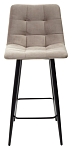Полубарный стул CHILLI-QB латте #25, велюр / черный каркас (H=66cm) М-City MC63865 фото