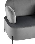 Кресло Кэнди с подлокотниками велюр серый SG4617 фото