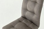 Набор стульев Турин (4 шт.) темно-серый (экокожа)/белый MBS7999 фото