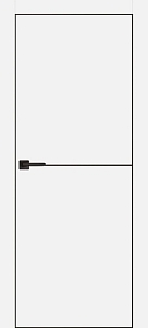 Товар Межкомнатная дверь PX-19 черная кромка с 4-х ст. Белый