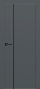 Товар Межкомнатная дверь PX-20  черная кромка с 4-х ст. Графит