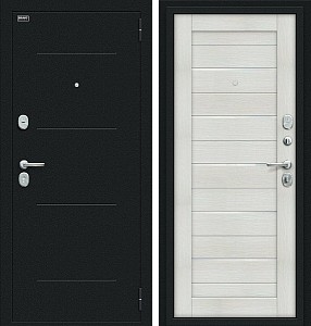 Товар Дверь Техно Kale Букле черное/Bianco Veralinga BR4465