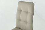 Набор стульев Турин (4 шт.) светло-серый (экокожа)/белый MBS8001 фото
