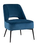 Кресло лаунж Бостон велюр синий SG10520