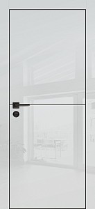 Товар Межкомнатная дверь HGX-19 черная кромка с 4-х ст. Агат глянец