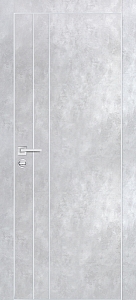 Товар Межкомнатная дверь PX-14  AL кромка с 4-х ст. Серый бетон