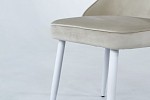 Набор стульев Милан (2 шт.) пломбир (велюр)/белый MBS8023 фото