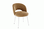 Набор стульев Моли (2 шт.) серый (велюр)/белый MBS8007 фото