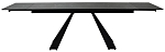 Стол FONDI 180 MARBLES NERO KL-116 Черный мрамор матовый, итальянская керамика/ черн.каркас, ®DISAUR MC63545 фото
