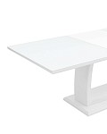 Стол обеденный Орлеан раскладной 160-215*90 глянцевый белый SG1257 фото