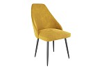 Набор стульев Милан (2 шт.) желтый (велюр)/черный MBS8032 фото