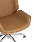 Кресло офисное TopChairs Crown коричневое SG1198 фото