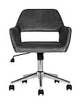 Кресло офисное Ross велюр серый SG1502 фото