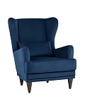 Кресло Скотт велюр тёмно-синий SG5781
