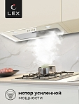 Встраиваемая вытяжка Вытяжка кухонная встраиваемая LEX Ghost G 600 IVORY LIGHT БЕЛЫЙ АНТИК фото