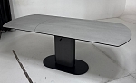 Стол KAI 140 TL-58 поворотная система раскладки, испанская керамика / Темно-серый / Черный, ®DISAUR MC63714 фото