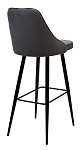 Барный стул NEPAL-BAR СЕРЫЙ #27, велюр/ черный каркас (H=78cm) М-City MC63285 фото