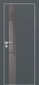 Товар Межкомнатная дверь PX-10  AL кромка с 4-х ст. Графит