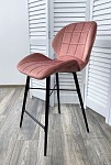 Полубарный стул MARCEL BLUVEL-52 PINK (H=65cm), велюр М-City MC60167 фото