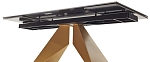 Стол ALES 180 BLACK GRAVE SOLID CERAMIC, керамика / бронзовый, ®DISAUR MC63705 фото