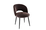 Набор стульев Моли (2 шт.) кофе (велюр)/черный MBS8012 фото