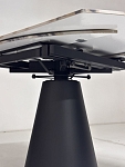 Стол TERAMO 135 GLOSS GRAND JADE SOLID CERAMIC, керамика, поворотн.механизм / Черный каркас, ®DISAUR MC63717 фото