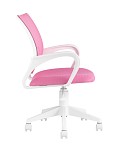 Кресло офисное TopChairs ST-BASIC-W розовый крестовина пластик белый SG4423 фото