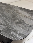 Стол MAGNUS 180 KL-80 Серый мрамор, итальянская керамика / Темно-серый каркас, ®DISAUR MC64105 фото
