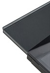 Стол ADRIA 160 SMOKED BLACK GLASS Дымчато-черное стелко/ черный каркас, ®DISAUR MC63549 фото