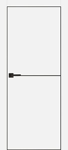 Товар Межкомнатная дверь PX-19 черная кромка с 4-х ст. Белый