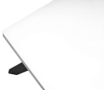 Стол ФИН 120 Белый, стекло/ Черный каркас М-City MC63621 фото