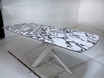 Стол VICENZA 220 BULGARI WHITE, керамика / белый, ®DISAUR MC63719 фото