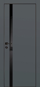Товар Межкомнатная дверь PX-8  черная кромка с 4-х ст. Графит