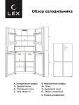 Холодильник Холодильник  трехкамерный отдельностоящий с инвертором LEX LCD450GlGID фото