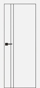 Товар Межкомнатная дверь PX-20  черная кромка с 4-х ст. Белый