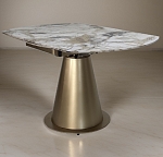 Стол TERAMO 135 GLOSS GRAND JADE SOLID CERAMIC, керамика, поворотн.механизм / Бронзовый, ®DISAUR MC64075 фото