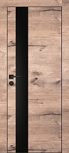 Товар Межкомнатная дверь PX-10 черная кромка с 4-х ст. Дуб пацифик