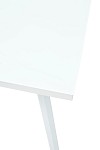 Стол ФИН 140 Белый, стекло/ Белый каркас М-City MC62050 фото