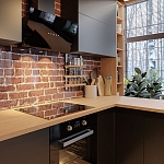 Наклонная вытяжка Вытяжка кухонная наклонная LEX Plaza GS 900 Black фото