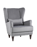 Кресло Скотт велюр серый SG5780