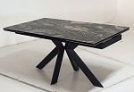 Стол BELLUNO 160 KL-176, итальянская керамика/ черный каркас, ®DISAUR MC64120 фото